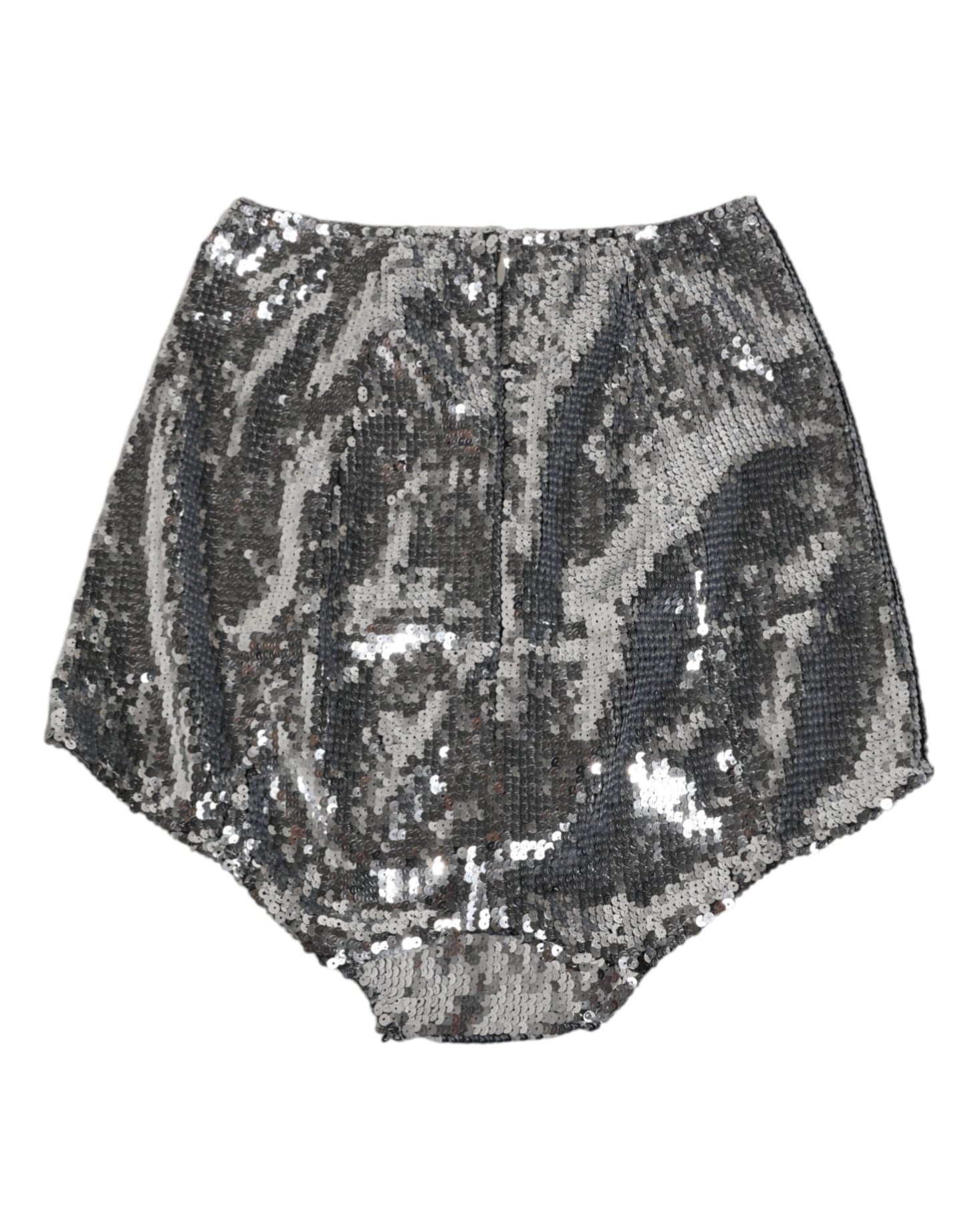 Silver Nylon Sequined Slip Girdle Panty Underwear