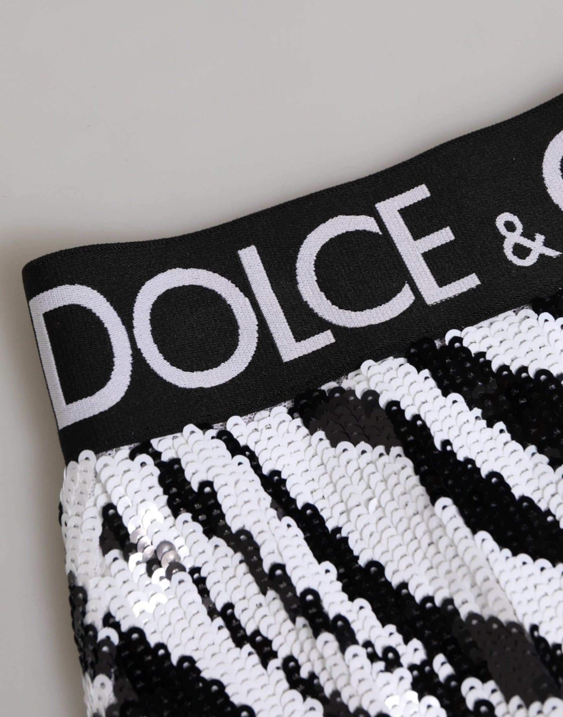 Black White Stripes High Waist Panty Underwear