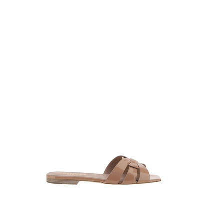 Multicolor Calf Leather Bos Taurus Flat Sandals