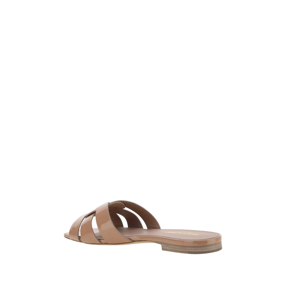 Multicolor Calf Leather Bos Taurus Flat Sandals