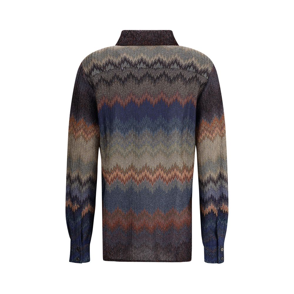 Multicolor Viscose Pattern Shirt