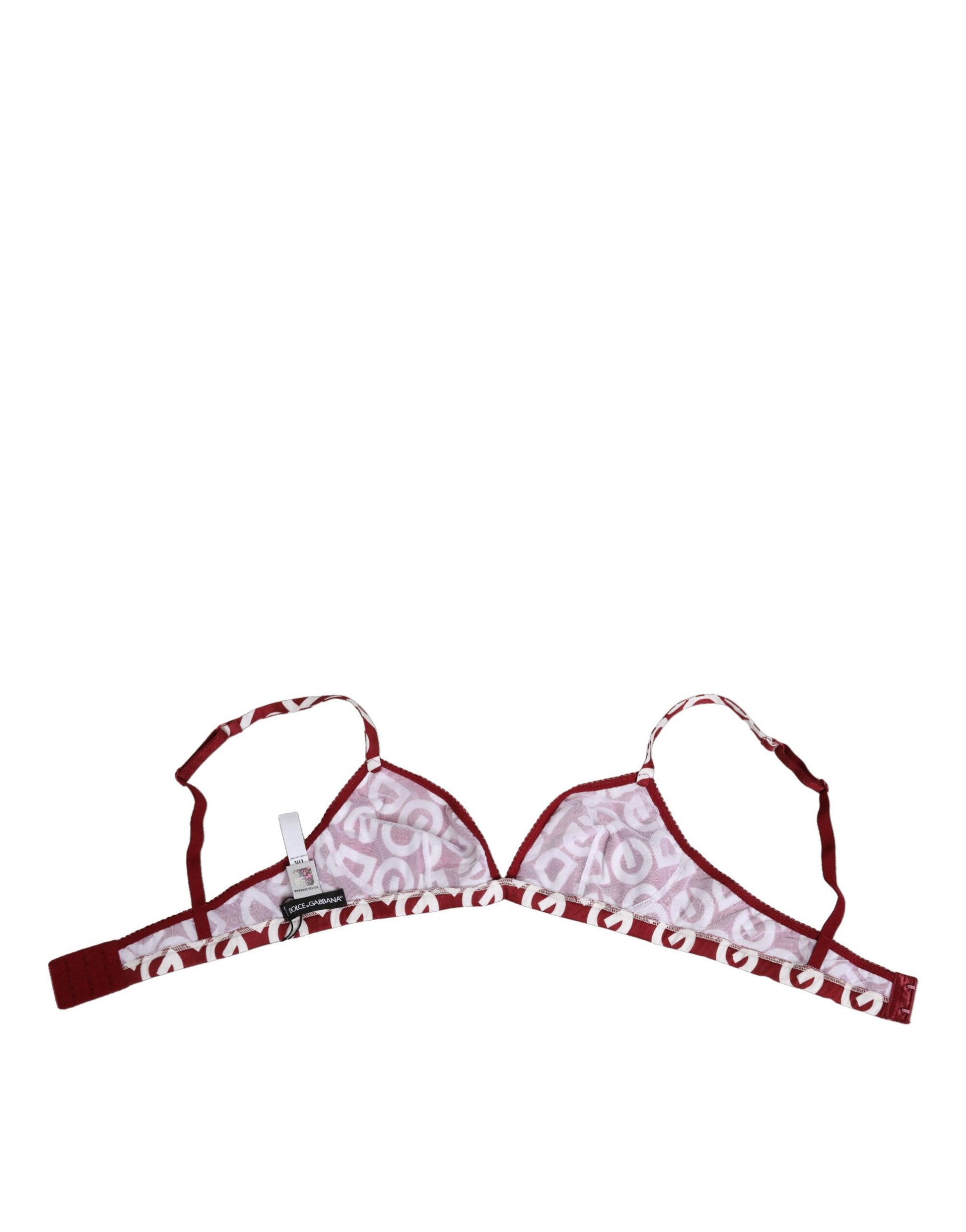 Red White Logo Mania Soft Cup Bra Underwear