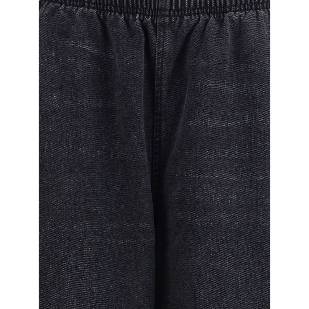 Black Cotton Joggers (Workout Pants)