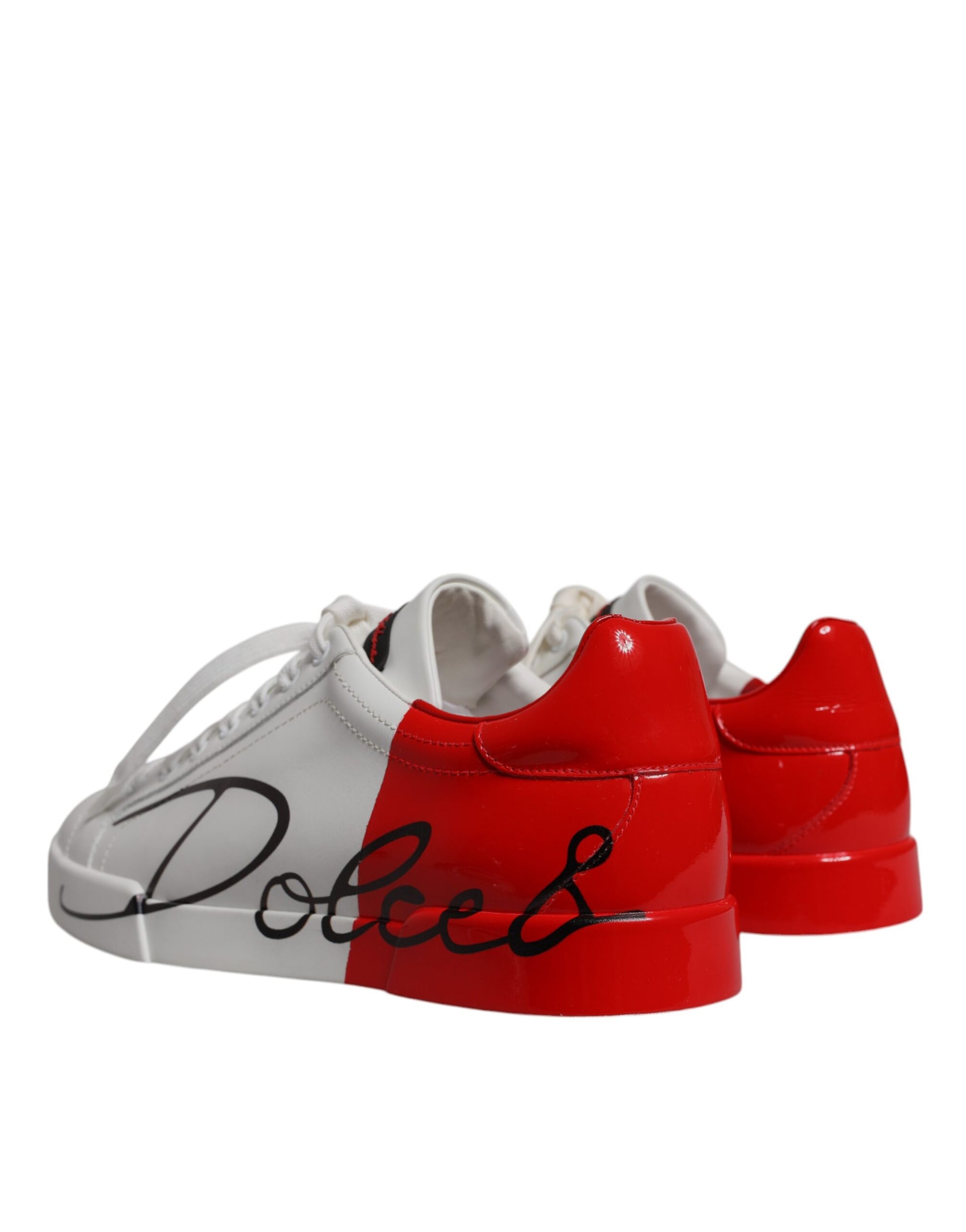 White Red Portofino Low Top Men Sneakers Shoes
