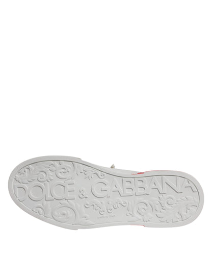 White Red Portofino Low Top Men Sneakers Shoes
