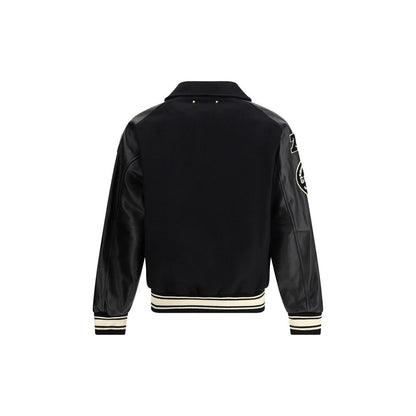 Black Fleece Wool Bomber