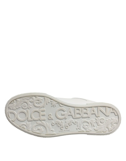White Leather MIAMI Low Top Sneakers Shoes