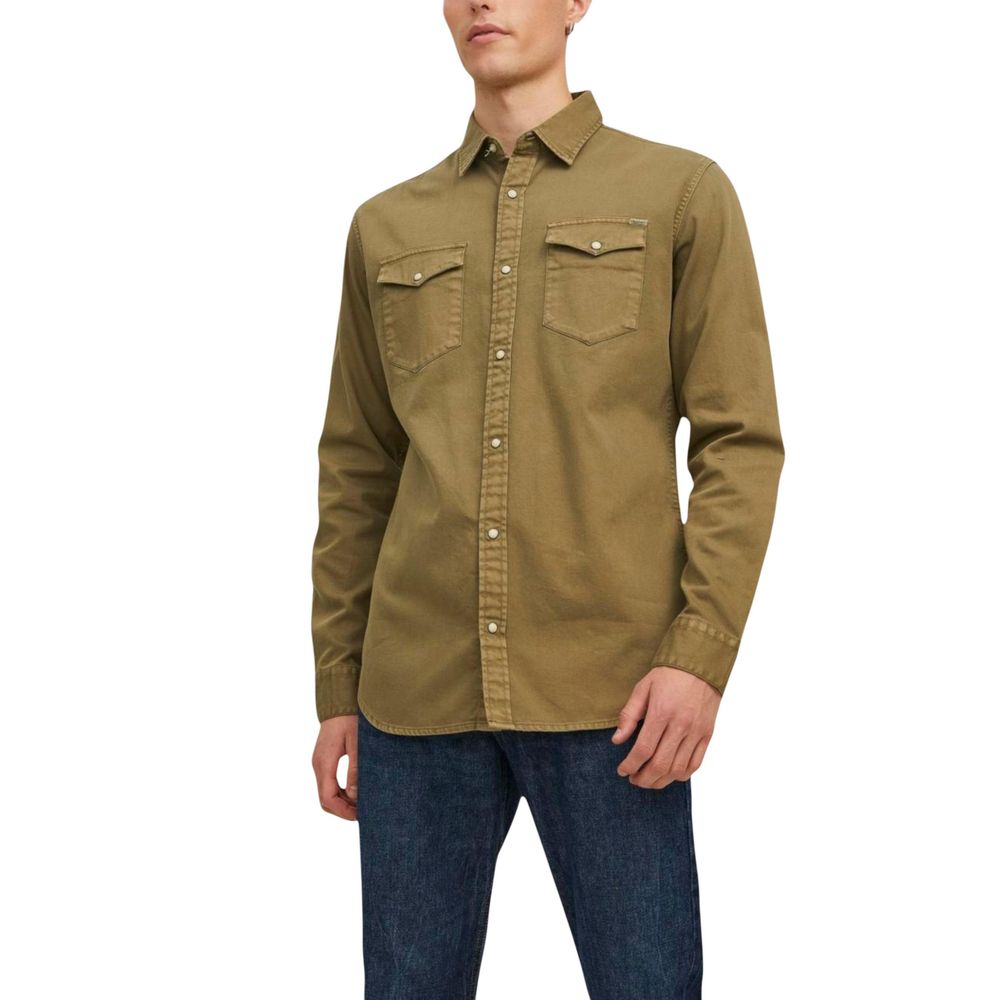 Green Denim Shirt