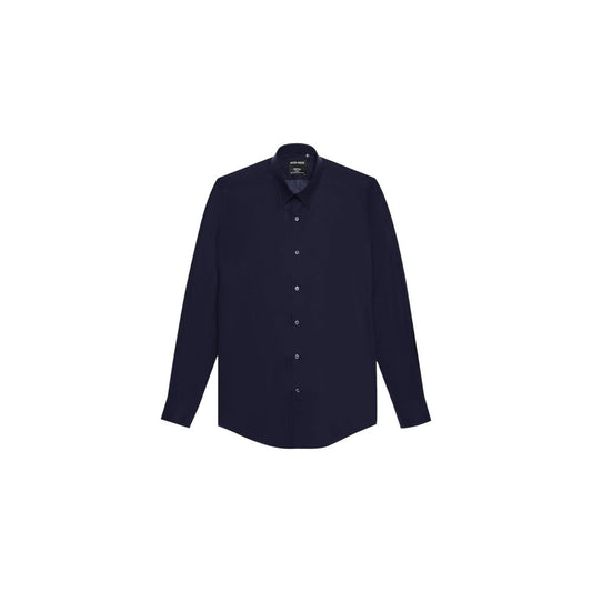 Blue Cotton Dress Shirt