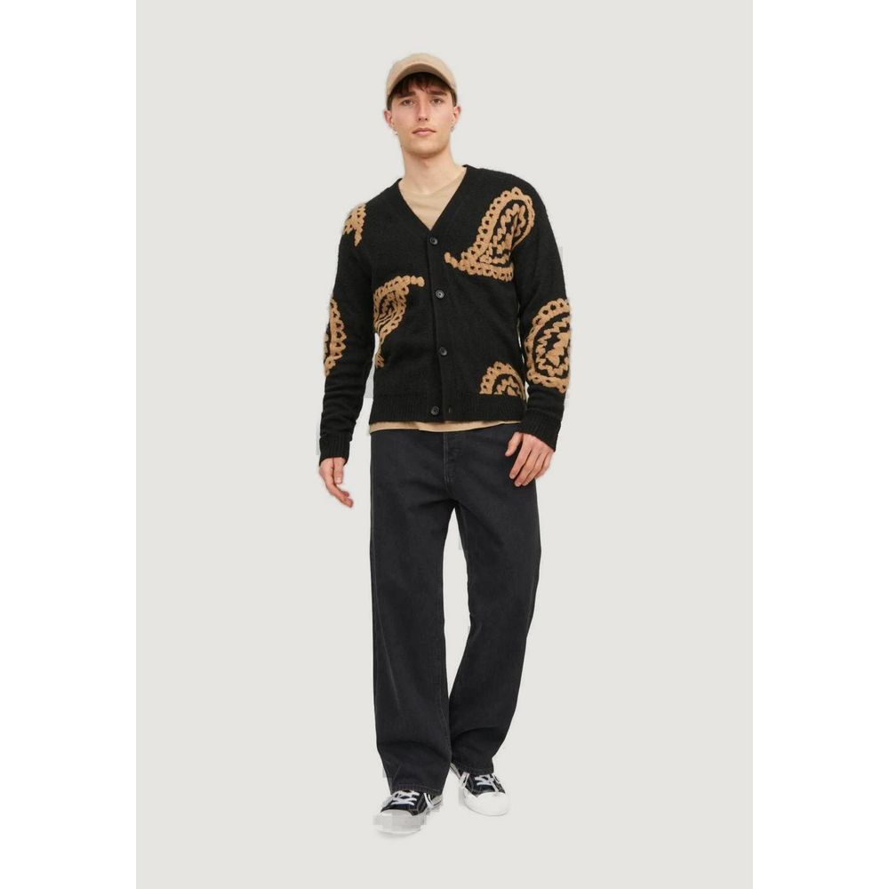 Black Cotton Relaxed Fit Jeans