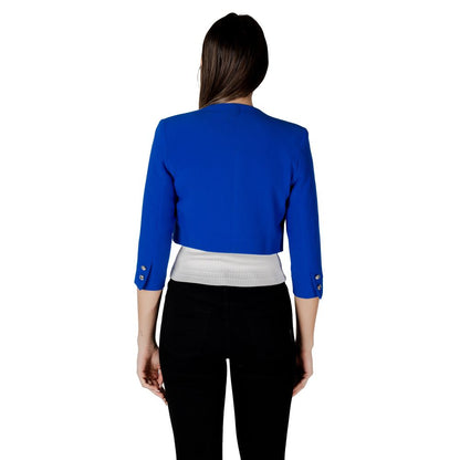 Blue Polyester Sweater
