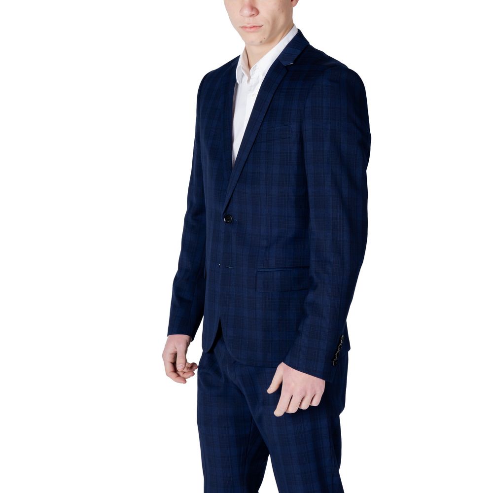 Blue Polyester Blazer