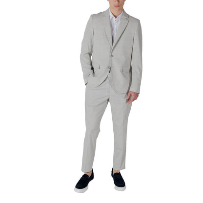 Gray Polyester Blazer