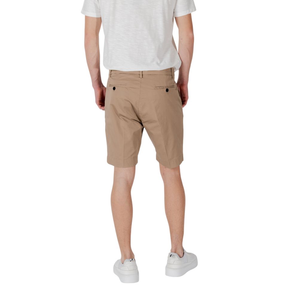 Beige Cotton Bermuda Shorts