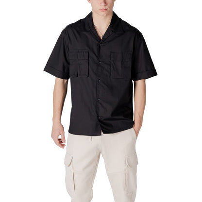 Black Lyocell Shortsleeve Shirt