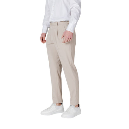 Beige Polyester Pant