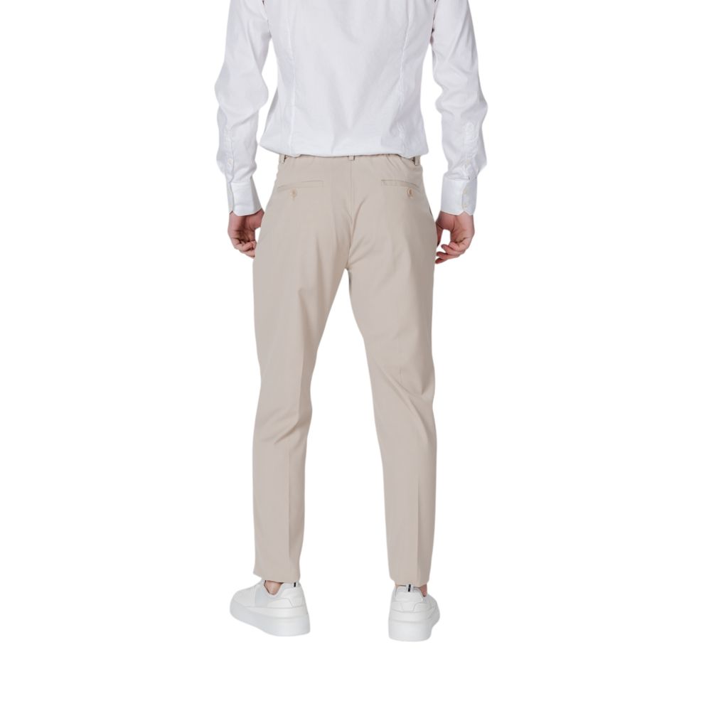 Beige Polyester Pant