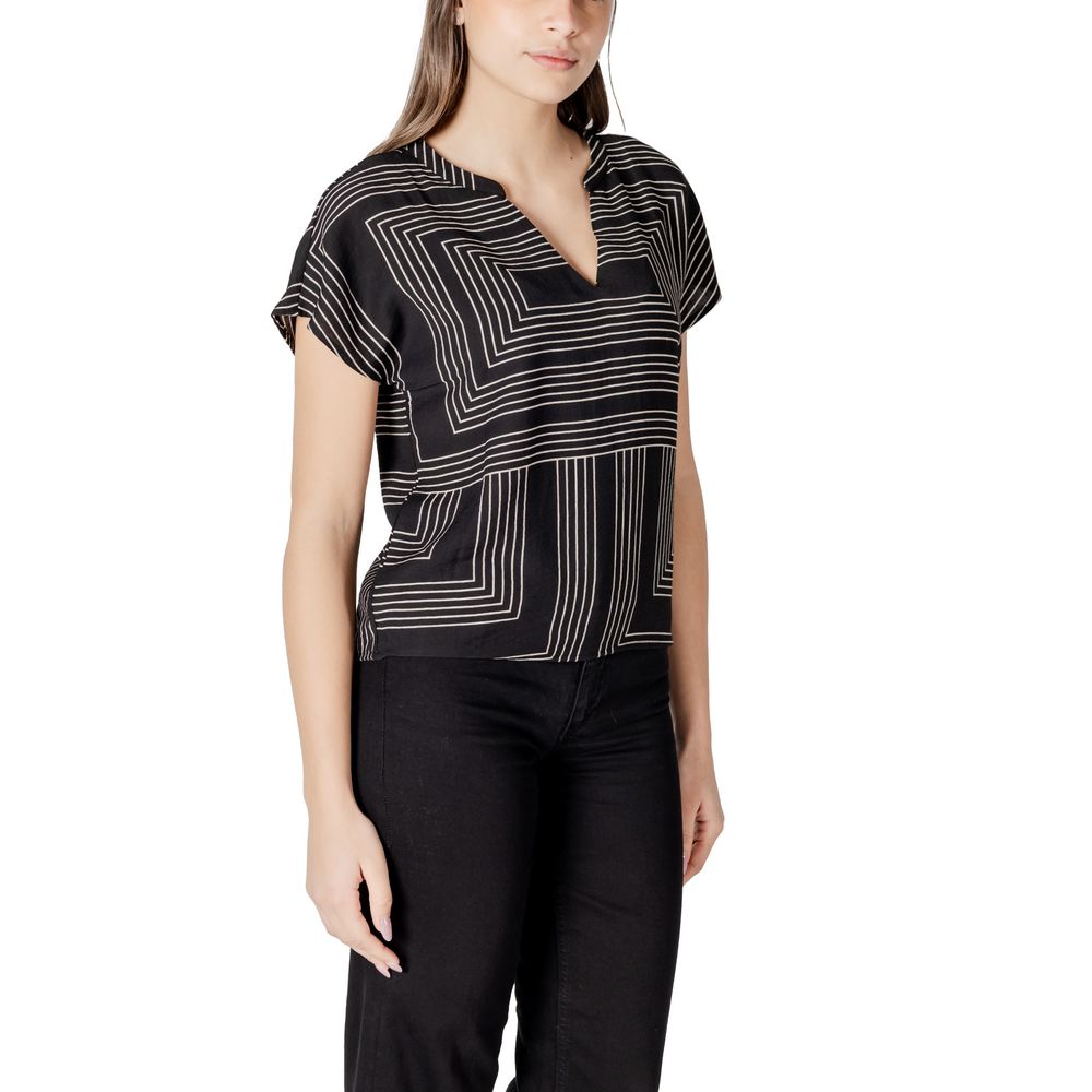 Black Viscose T-Shirt