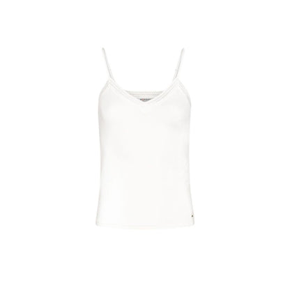 Cream Viscose Tank Tops
