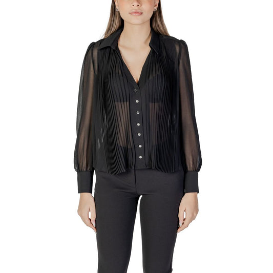 Black Polyester Blouse