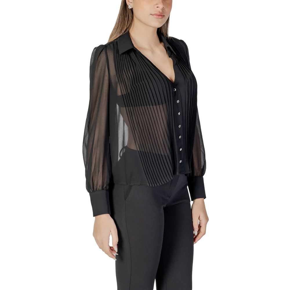 Black Polyester Blouse