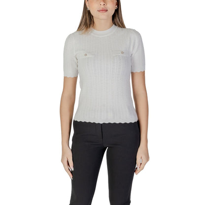 White Recycled Polyester Sweater