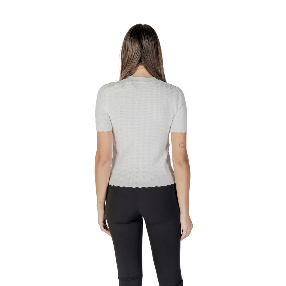 White Recycled Polyester Sweater