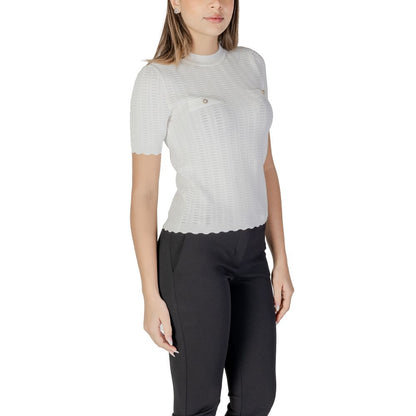 White Recycled Polyester Sweater