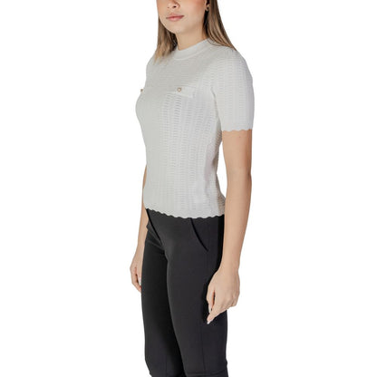 White Recycled Polyester Sweater