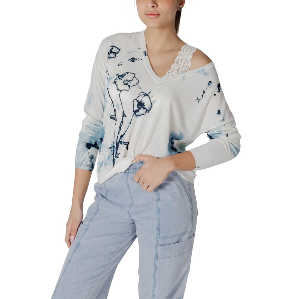 White Viscose Sweatshirt