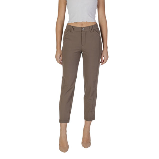 Brown Polyester Pant
