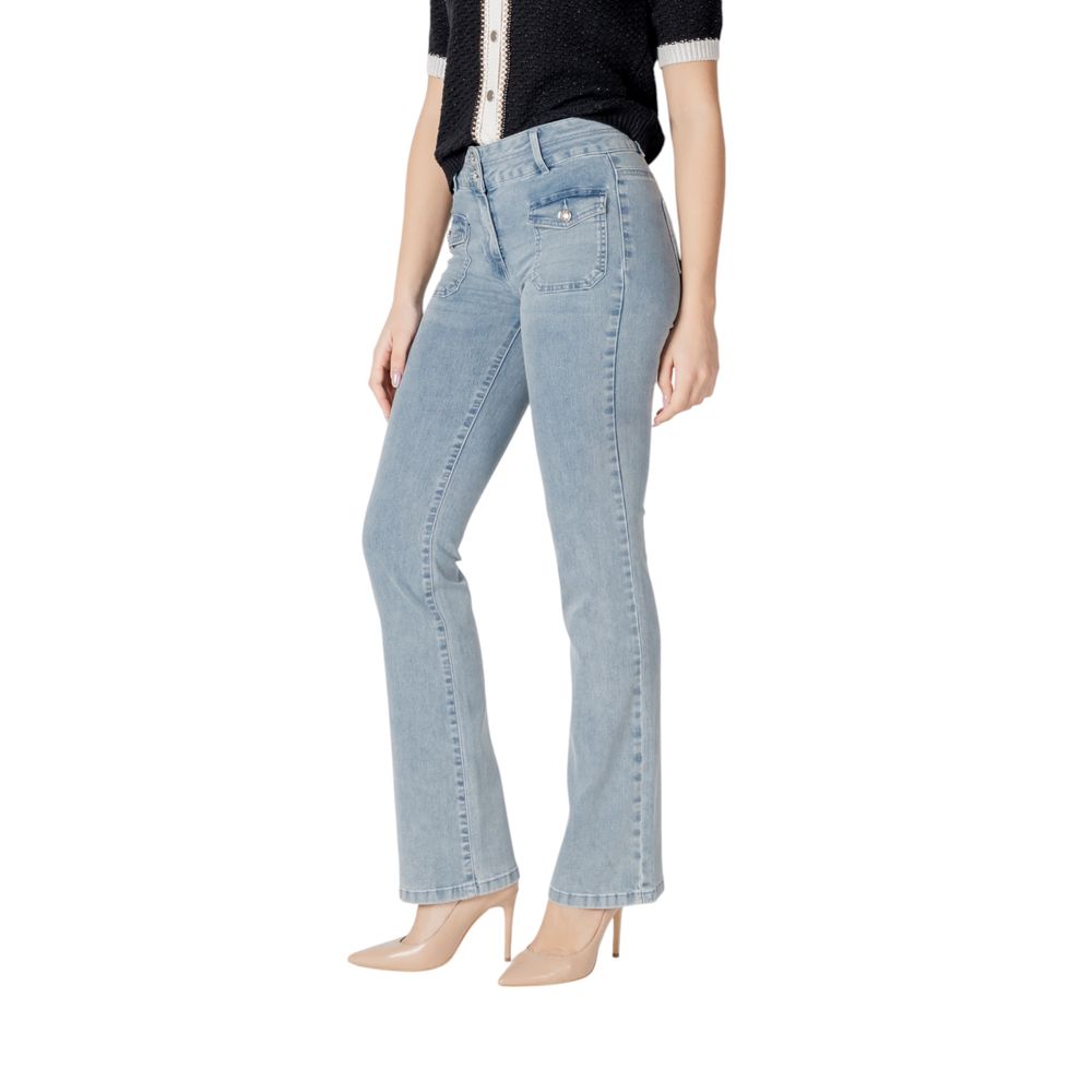 Blue Cotton Slim Fit Jean