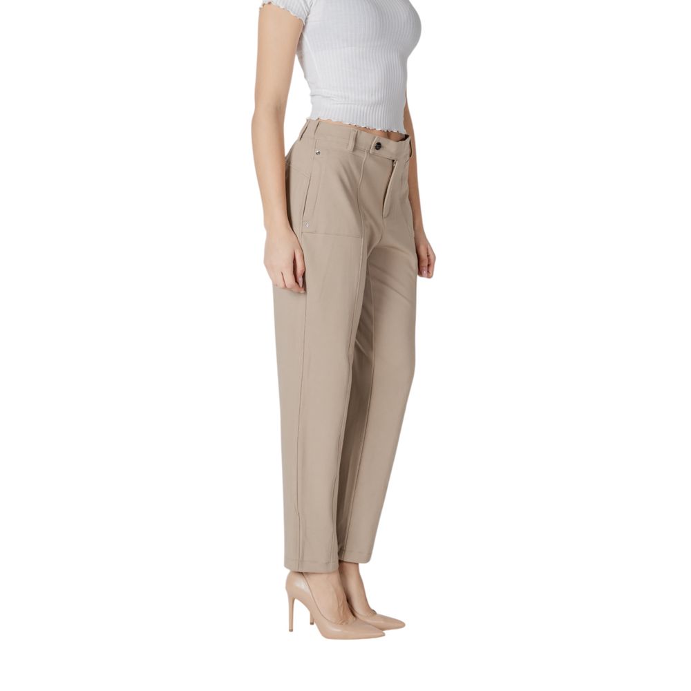 Beige Viscose Pant
