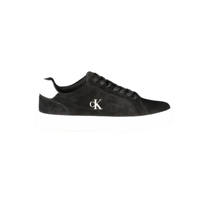 Black Leather Men Sneaker