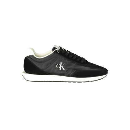 Black Recycled Polyester Men Sneaker