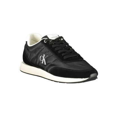 Black Recycled Polyester Men Sneaker