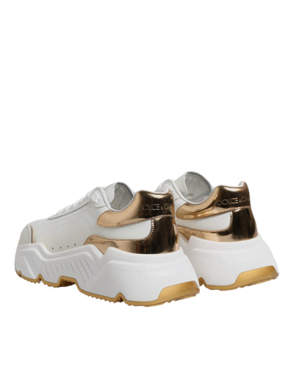 White Gold Daymaster Low Top Sneakers Shoes