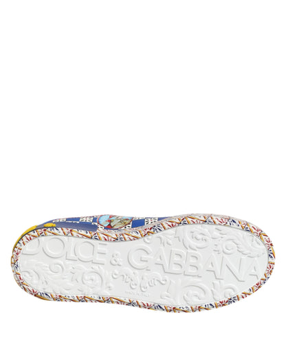 Portofino Carretto Printed Leather Sneakers Shoes