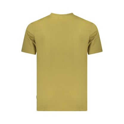 Green Cotton Men T-Shirt