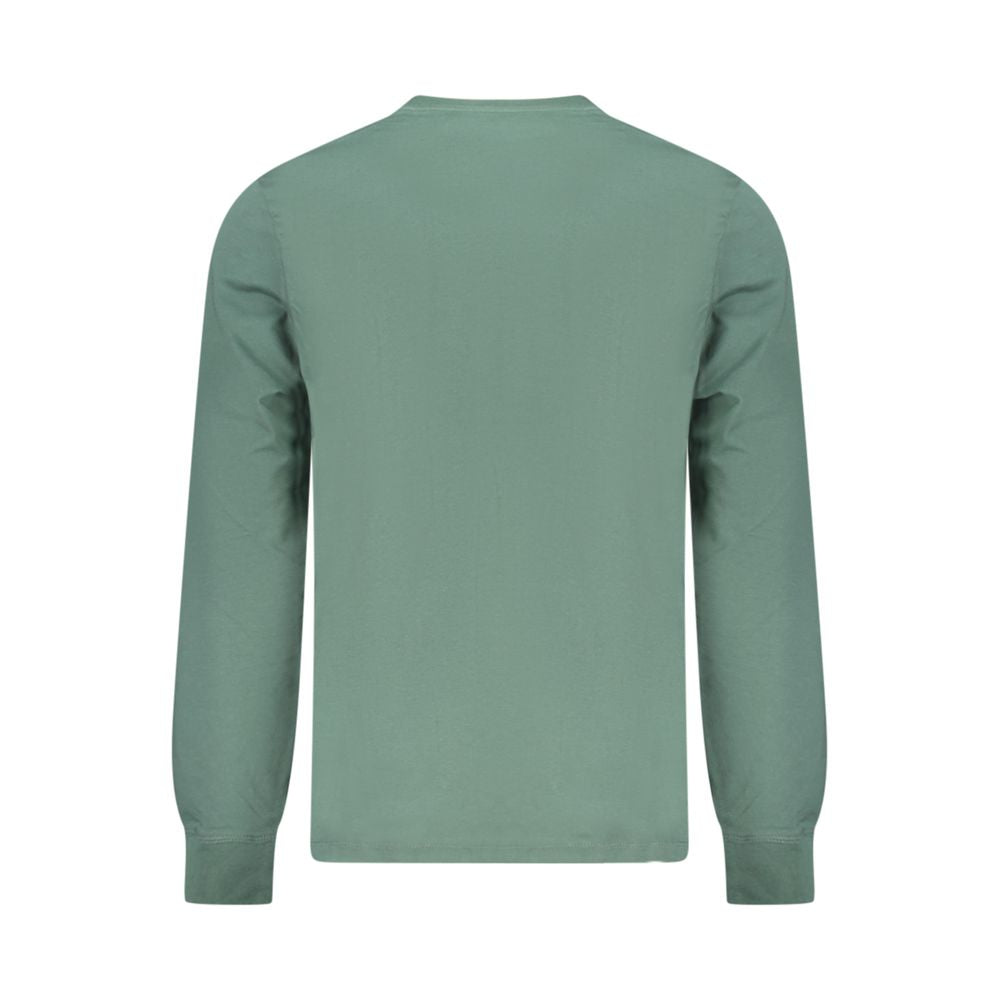 Green Cotton Men T-Shirt