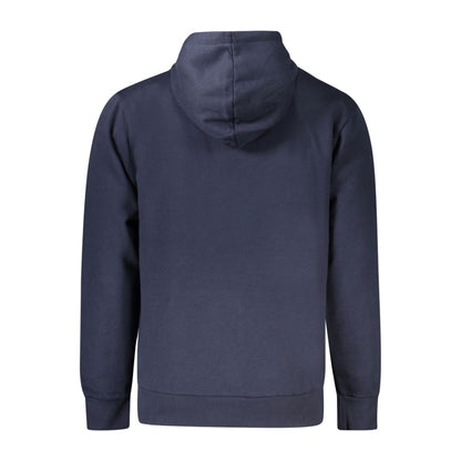 Blue Cotton Men Sweater