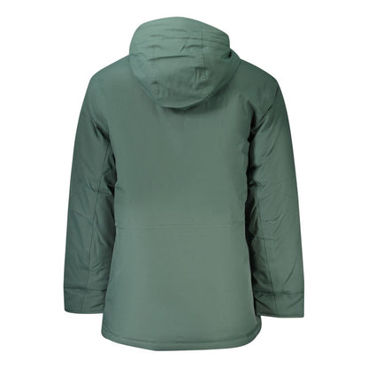 Green Polyester Men's Jacket
