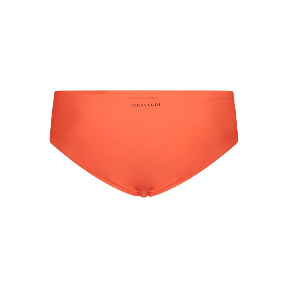 Red Elastane Swimwear