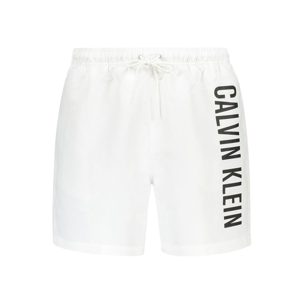 White Polyester Swimwear