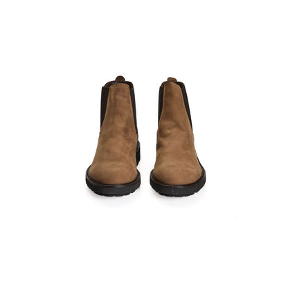 Brown Calfskin Men Boot