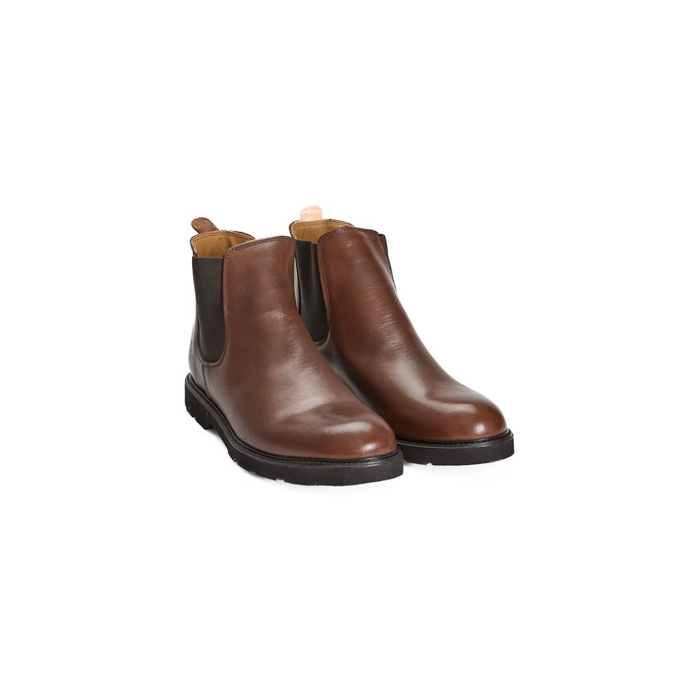 Brown Calfskin Men Boot