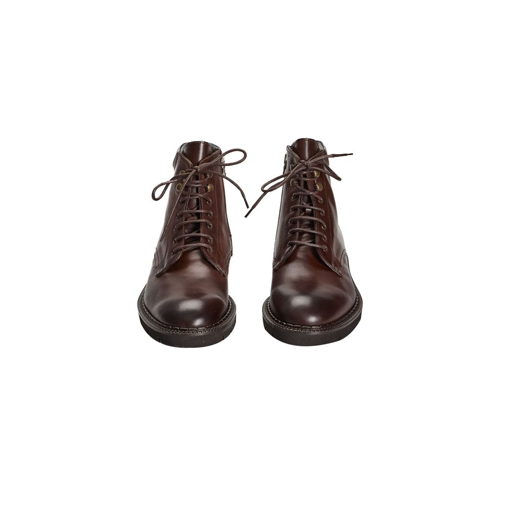 Brown Calfskin Men Boot