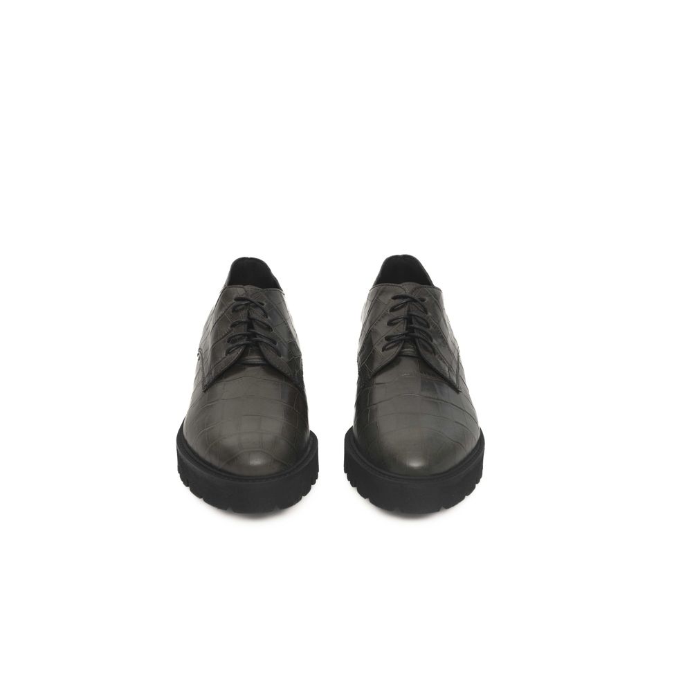 Green Leather Women Loafer