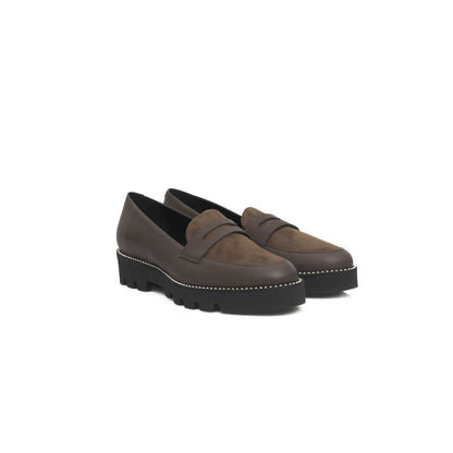 Brown Cowhide Women's Loafer