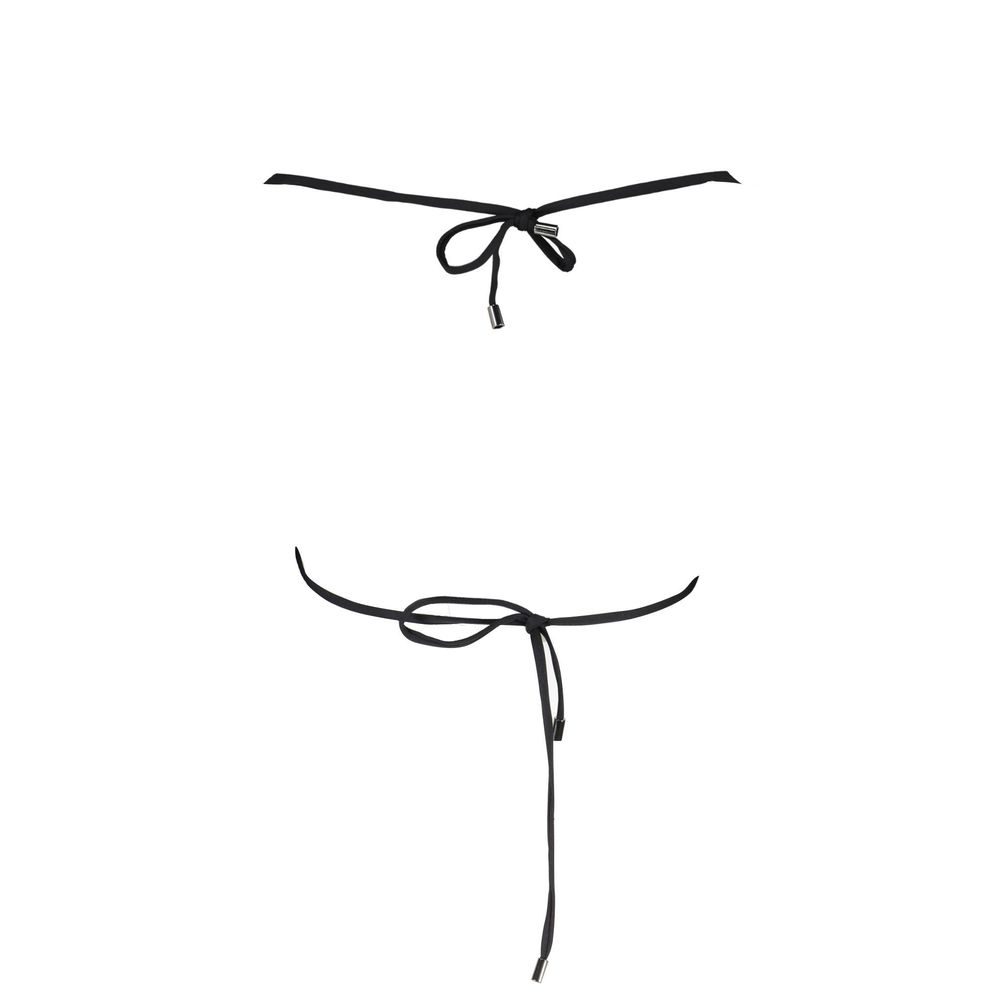 Black Elastane Swimwear